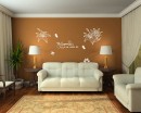 Lily Flower with Quotes Decal Lily Flower with Quotes Vinyl Decals Modern Wall Art
